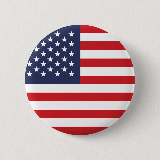 Badge Rond 5 Cm Indicateur Usa (Devant)