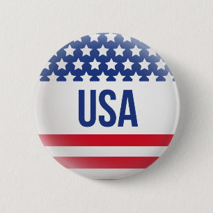 Badge Rond 5 Cm Indicateur USA