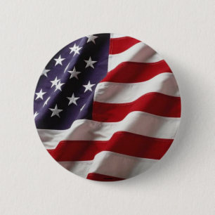 Badge Rond 5 Cm Indicateur USA -Bouton-
