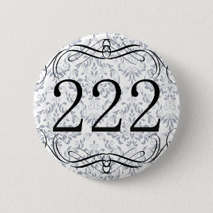 Badge Rond 5 Cm Indicatif régional 222