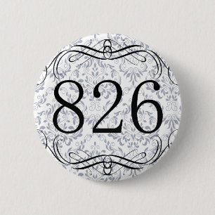 Badge Rond 5 Cm Indicatif régional 826