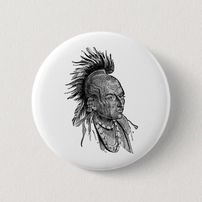 Badge Rond 5 Cm Indien (Devant)