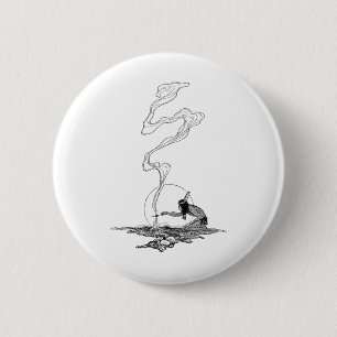 Badge Rond 5 Cm Indien dans sa solitude par NC Wyeth Vintage Weste