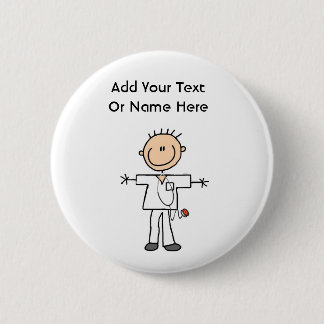 Badge Rond 5 Cm Infirmier en bâtons