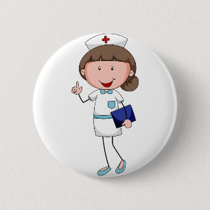 Badge Rond 5 Cm Infirmière
