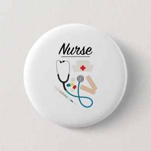 Badge Rond 5 Cm Infirmière