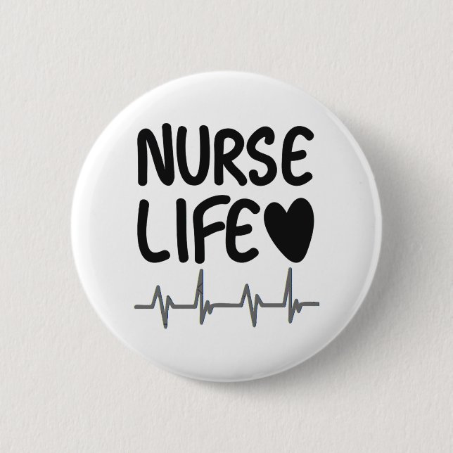 Badge Rond 5 Cm Infirmière (Devant)