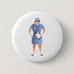 Badge Rond 5 Cm Infirmière