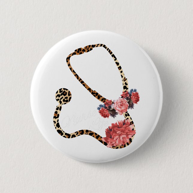 Badge Rond 5 Cm Infirmière (Devant)