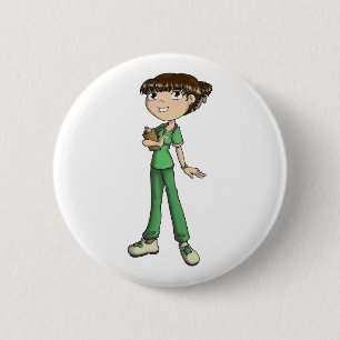 Badge Rond 5 Cm Infirmière
