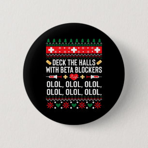 Badge Rond 5 Cm Infirmière amusante Noël Vilain Noël Vilain Noël C