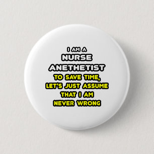 Badge Rond 5 Cm Infirmière amusante T-shirts et cadeaux anesthés