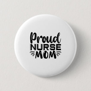 Badge Rond 5 Cm Infirmière Cadeau Fière Infirmière Maman