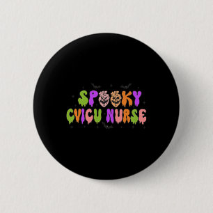 Badge Rond 5 Cm Infirmière cardiaque éffrayante Halloween Pompe ca