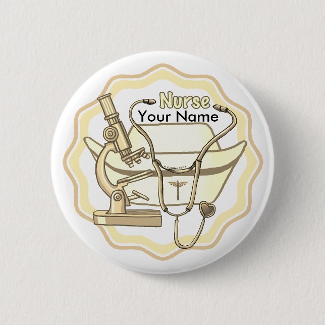 Badge Rond 5 Cm Infirmière cool (Devant)