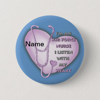 Badge Rond 5 Cm Infirmière de la Force aérienne de Purple Heart