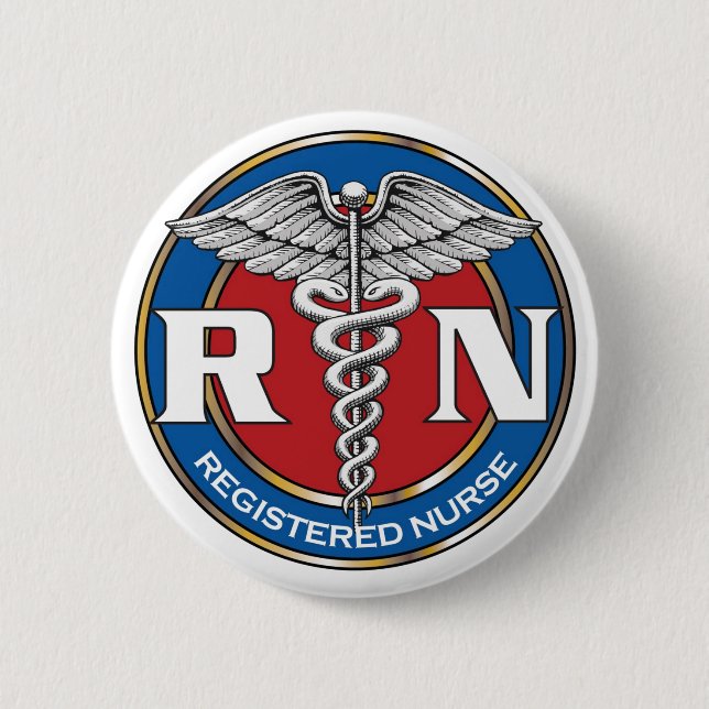 Badge Rond 5 Cm infirmière de la RN (Devant)