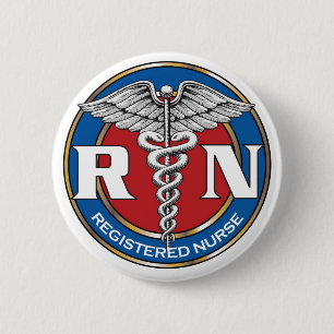 Badge Rond 5 Cm infirmière de la RN