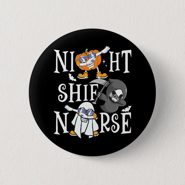 Badge Rond 5 Cm Infirmière de nuit (Devant)