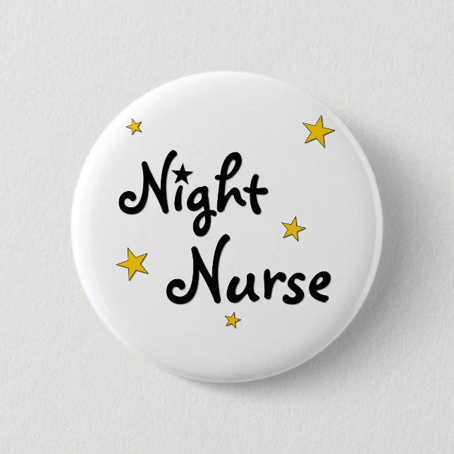 Badge Rond 5 Cm Infirmière de nuit (Devant)