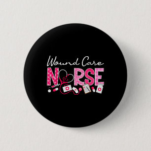 Badge Rond 5 Cm Infirmière de soins de la blessure Valentine's Day
