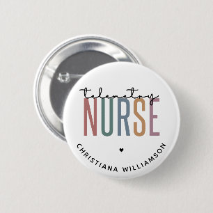 Badge Rond 5 Cm Infirmière de télémétrie personnalisée Cadeaux de