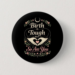 Badge Rond 5 Cm Infirmière de travail et d'accouchement Sage-femme
