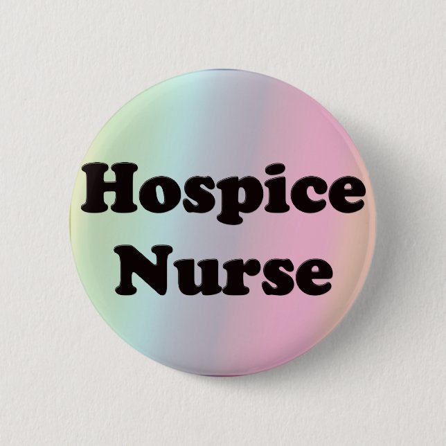 Badge Rond 5 Cm Infirmière d'hospice (Devant)