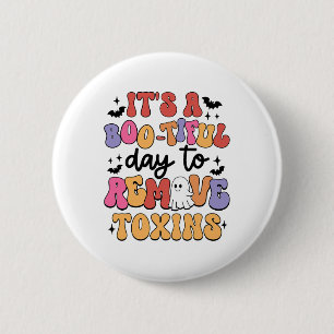 Badge Rond 5 Cm Infirmière dialyse Halloween Supprimer Toxin Rein
