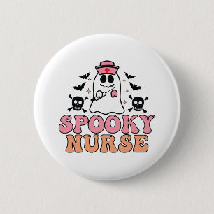 Badge Rond 5 Cm Infirmière éffrayante Halloween Costume Eerie Elég