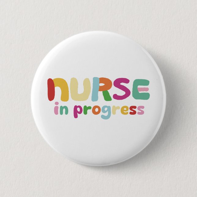 Badge Rond 5 Cm Infirmière en devenir (Devant)