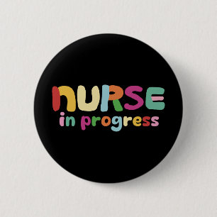 Badge Rond 5 Cm Infirmière en devenir