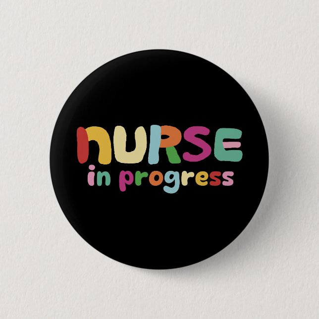 Badge Rond 5 Cm Infirmière en devenir (Devant)