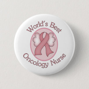 Badge Rond 5 Cm Infirmière en oncologie