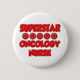 Badge Rond 5 Cm Infirmière en oncologie superstar