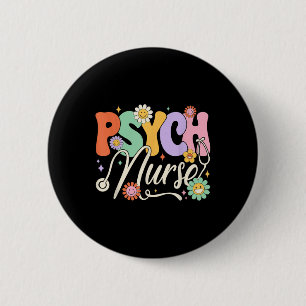 Badge Rond 5 Cm Infirmière en psychologie super Infirmière en sant