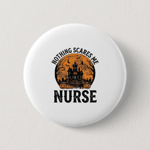 Badge Rond 5 Cm Infirmière Halloween Vintage Dessin de Lune Sombre