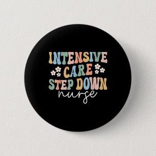 Badge Rond 5 Cm Infirmière Infirmière Intensive Soins Icu Abandon 