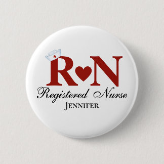 Badge Rond 5 Cm Infirmière inscrite à la RN