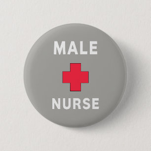Badge Rond 5 Cm Infirmière masculine