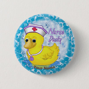 Badge Rond 5 Cm Infirmière mignonne