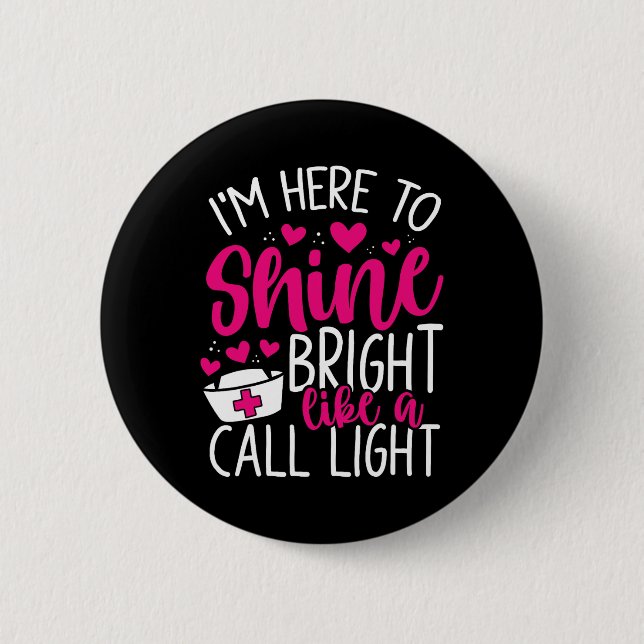 Badge Rond 5 Cm Infirmière Mois d'appréciation Infirmière Infirmiè (Devant)