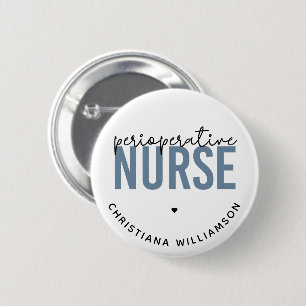 Badge Rond 5 Cm Infirmière ou infirmière en service régulier sur m