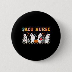 Badge Rond 5 Cm Infirmière Pacu Fantôme Effrayant Halloween Mignon