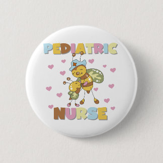 Badge Rond 5 Cm Infirmière pédiatrique d'abeille