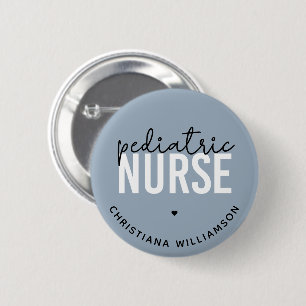 Badge Rond 5 Cm Infirmière pédiatrique personnalisée Pères Infirmi