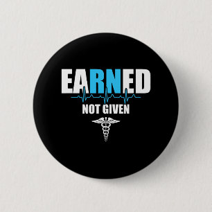 Badge Rond 5 Cm Infirmière Praticien Noir Petit Clic Fit Crew