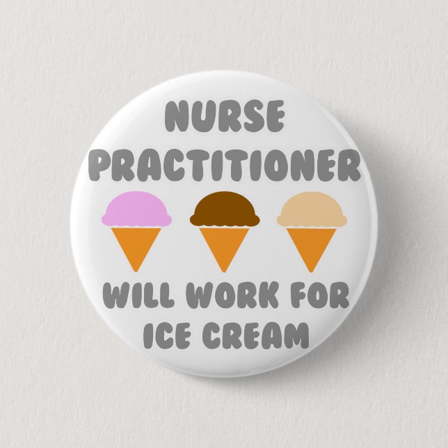 Badge Rond 5 Cm Infirmière praticienne ... Fonctionnera Pour La Cr (Devant)