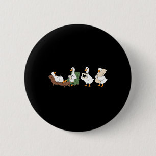Badge Rond 5 Cm Infirmière Psy en Canard Boiteux Santé Mentale Psy