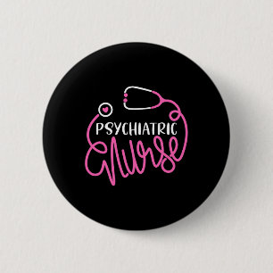 Badge Rond 5 Cm Infirmière psychiatrique -mignon Rn Infirmière en